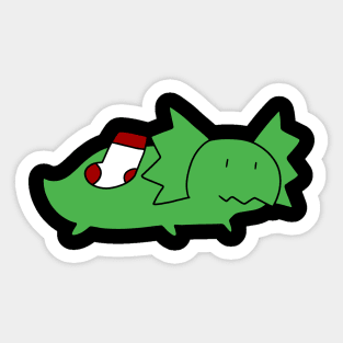 Sock Dilophosaur Sticker